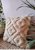 HomelyMess White Fuzzy Boho Cushion Cover
