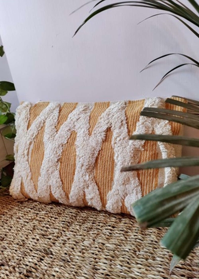 HomelyMess Yellow Jazz Boho Cushion Cover