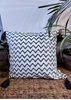 HomelyMess Grey Aztec Block Print Cushion Cover