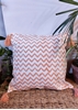 HomelyMess Cataloupe Orange Aztec Block Print Cushion Cover
