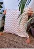 HomelyMess Cataloupe Orange Aztec Block Print Cushion Cover