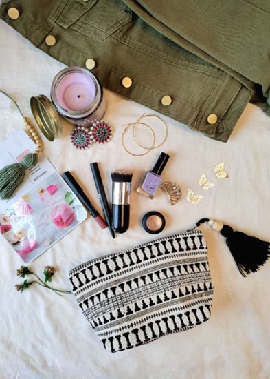 HomelyMess The Little Black Beauty Pouch Bags