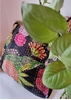 HomelyMess Black Forest Kantha Stitch Cushion Cover