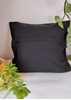 HomelyMess Black Forest Kantha Stitch Cushion Cover