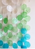 Homelymess Aqua Charmer capiz shell windchime