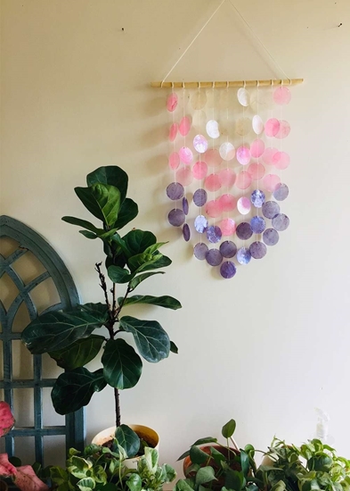 Homelymess As Cute As A Button capiz shell windchime