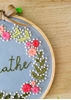 HomelyMess Breathe Embroidered Hoop with bow
