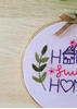 HomelyMess Pink Embroidered frame with bow
