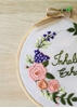 HomelyMess Inhale-Exhale Embroidered Hoop with bow