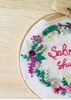 HomelyMess Sabr Shukr Embroidered Hoop with bow