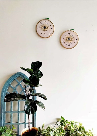 Evil Eye HomelyMess Embroidered Hoop