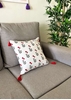 HomelyMess Cherry On Top Block Print Cushion Cover
