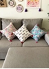 HomelyMess Cherry On Top Block Print Cushion Cover