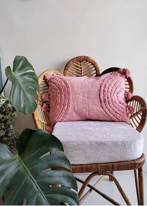 HomelyMess Pink Blush Boho Cushion Cover