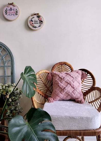 HomelyMess Pink Pixie Dust Boho Cushion Cover