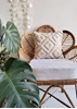 HomelyMess White Fuzzy Boho Cushion Cover