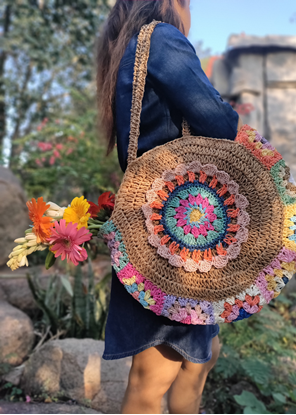 HomelyMess Veronica Raffia Woven Handbag