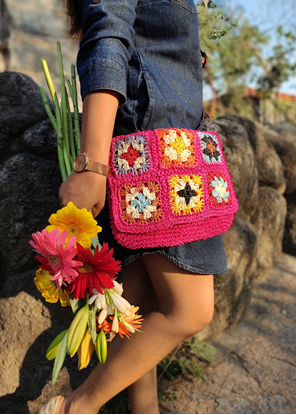 HomelyMess Betty Raffia Woven SlingBag