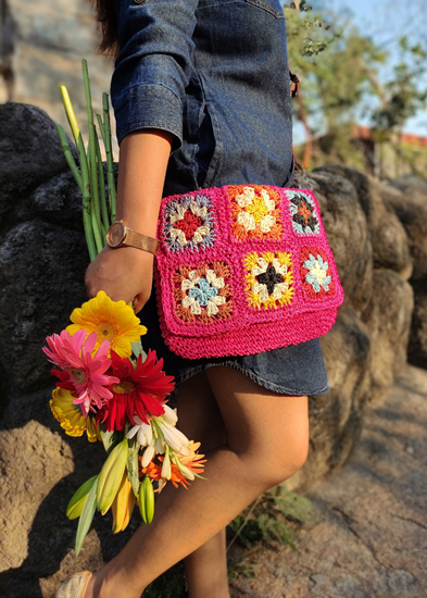 HomelyMess Betty Raffia Woven SlingBag